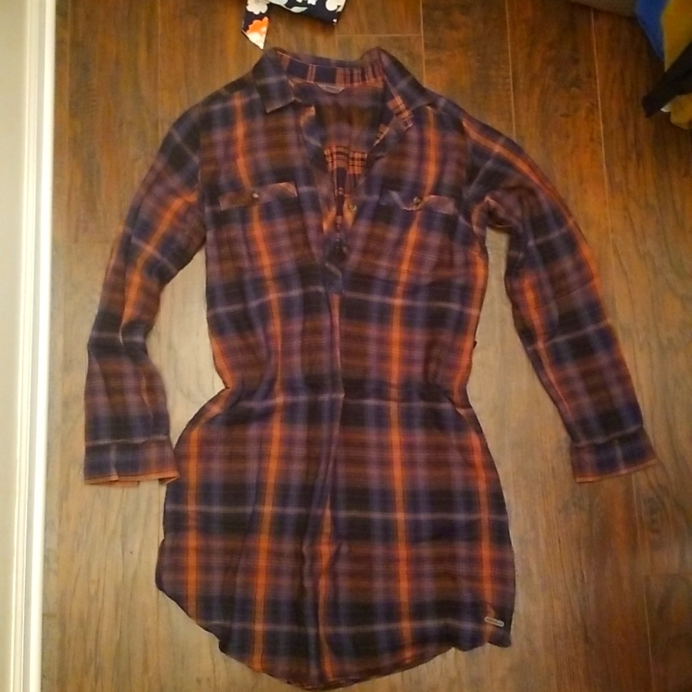 Eddie Bauer flannel dress